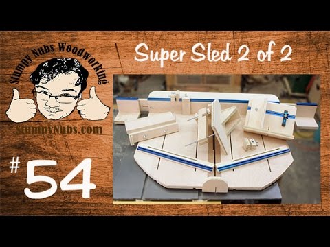 Part 2 SUPER table saw sled crosscuts, tenons, finger, box joints, splines, dovetails and