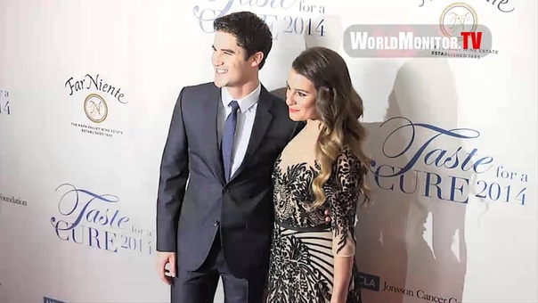 Glee Lea Michele, Darren Criss arrive at JCCF 19th Annual Taste For A