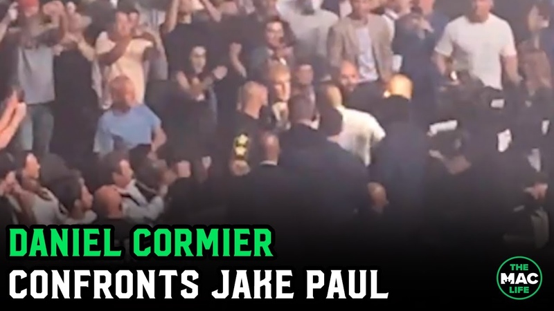 Daniel Cormier confronts Jake Paul in crowd at UFC