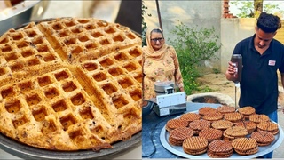 Chocolate Waffles | Perfect Homemade Waffles | Chocolate recipe | Veg  Village Food