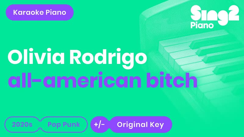 Olivia Rodrigo all american bitch ( Piano