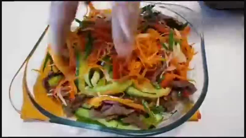 Мясной салатик по