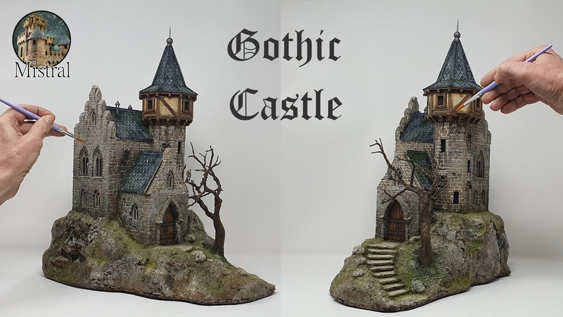 Crafting a Fantasy Castle: Foam, Balsa Wood, and Cardboard, Diorama