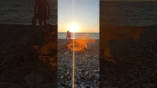 Bonfire and Beach. Sunset #Bonfire #shorts