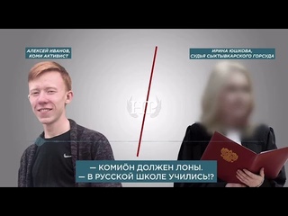 Коми активист в суде