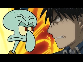 Squidward vs. Roy Mustang