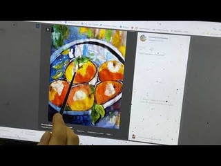 Разбор работ «Яблочки в воде»