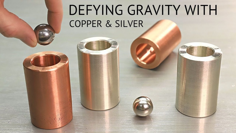 Making Anti gravity tubes Copper Silver Lenzs law Metal casting