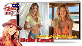 Model Veronika Rajek was criticized for being too pretty