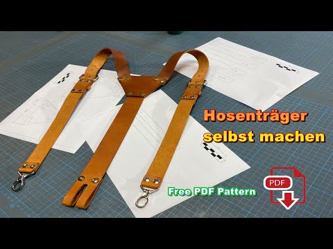 DIY, Hosenträger (aus echtem Leder) selbst machen , Подтяжки из кожи как