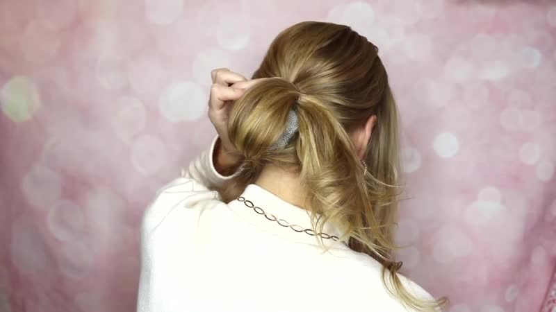 КРАСИВЫЙ НИЗКИЙ ПУЧОК САМОЙ СЕБЕ Low Bun Hair Tutorial Peinado Facil y