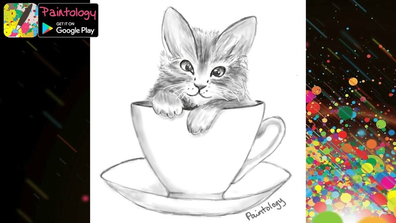 How to Draw a Cute Kitty Step by Step, , Shade brush tool on