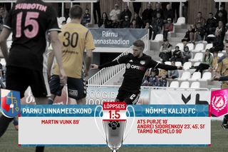30. voor 2016: Pärnu Linnameeskond - Nõmme Kalju FC 1:5 (0:3)