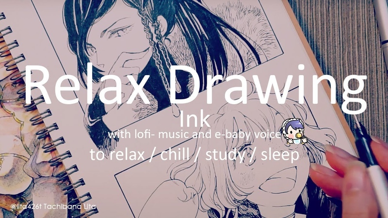 Relax Drawing : EN, JP Inking The witch of vesper and
