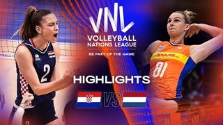 🇭🇷 CRO vs. 🇳🇱 NED - Highlights Week 3 | Women’s VNL 2023