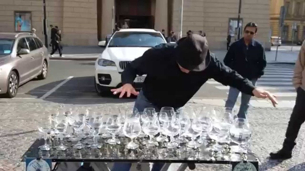 Playing on glasses with