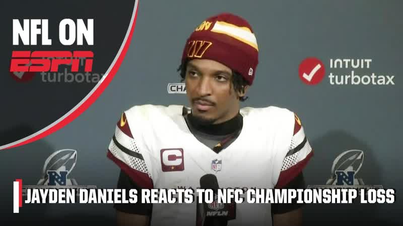 Jayden Daniels reacts to NFC Championship loss reflects on historic rookie campaign, NFL on