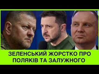 ЗЕЛЕНСЬКИЙ РІЗКО ВІДПОВІВ ПОЛЯКАМ: ВИ ВЖЕ 4 РАЗИ ВИСИПАЛИЗЕРНО!І ПРО ЗАЛУЖНОГО І ДЗВІНОК пУТІНУ