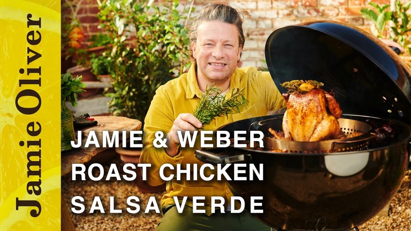 Roast Chicken Salsa Verde, Jamie Weber, Jamie Oliver,