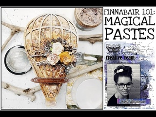 Finnabair 101: magical pastes - hot air balloon by Kasia Salmanowicz