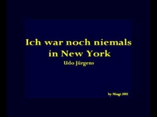 Ich war noch niemals in New York  -  karaoke