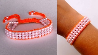 How to make Beads bracelet || simple and easy bracelet || woolen bracelet