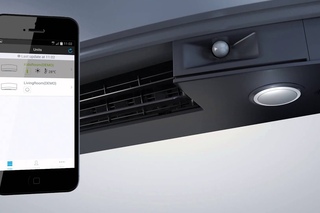 Daikin Emura is a stylish wall mounted indoor heating & cooling air source heat pump unit