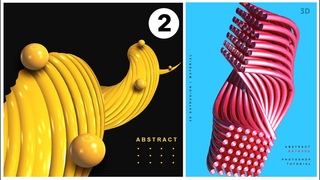 3D Abstract Design in Adobe Photoshop | Custom design, Sphere, Drop shadow | Graphic Design (part2)