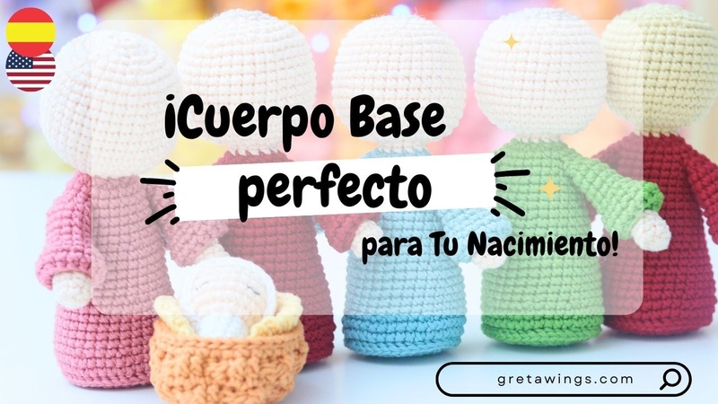 Cómo Tejer un Cuerpo Base para el Nacimiento Tutorial Fácil y Detallado, Sub .
