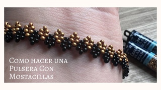Como hacer Pulsera En Mostacilla Fácil