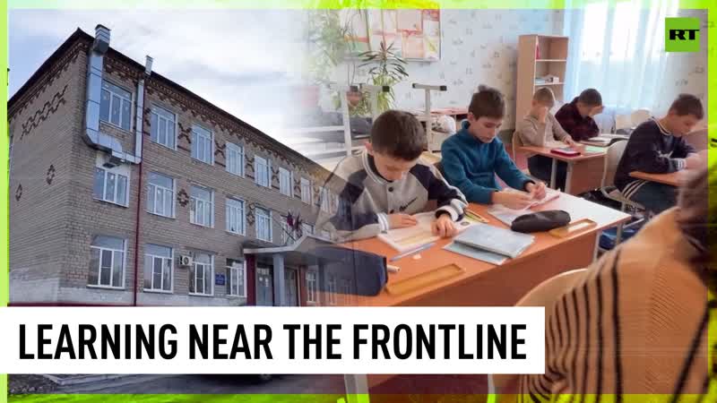 Donetsk school still open despite proximity to