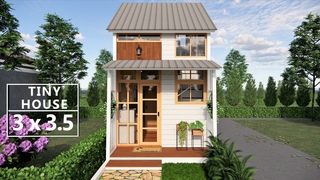 Desain Rumah 3x3.5 Meter | Modern House Design | Tiny House