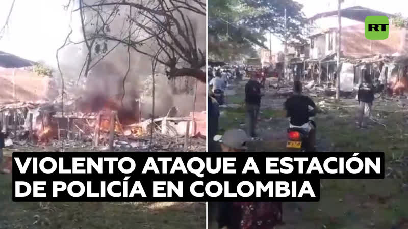 Atacan con explosivos una estación policial del departamento colombiano del