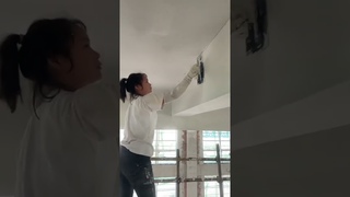 How to Prepare Tiles Wall ,​ Wall paint​ Fast & Beauty part   4143