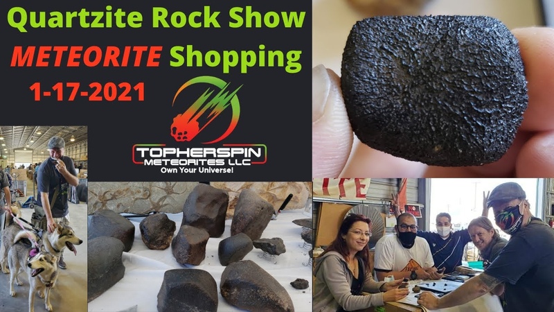 Buying Meteorites at Quartzite Arizona Rock Show 2021 ( LIVE on Facebook 1 17 21) Mars