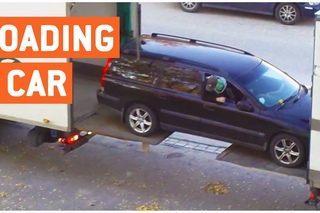 Innovative Way To Load Car into Truck