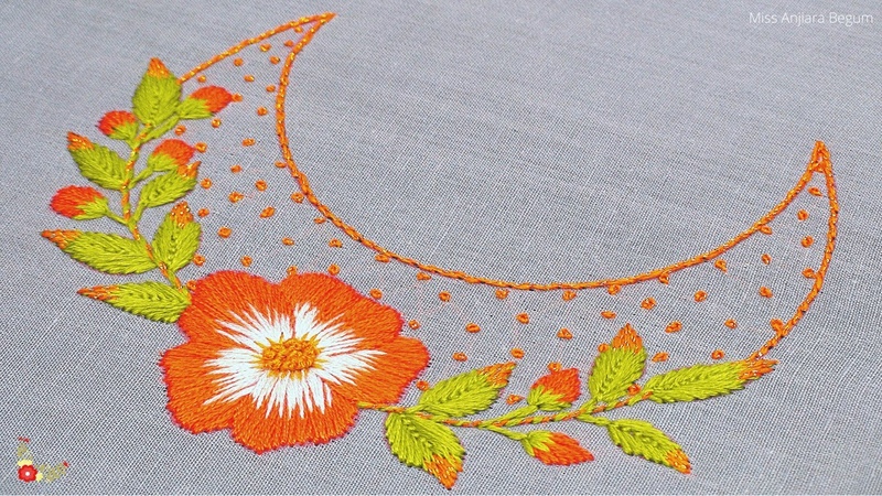 Flower Embroidery New Designs, Satin Stitch Flower Tutorial, Cute Flower Embroidery Ideas