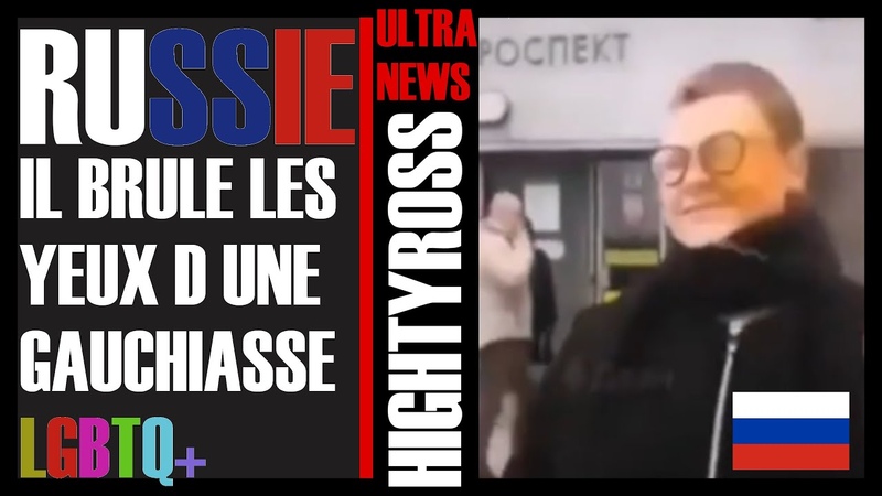 UN RUSSE se fait Agresse par UNE GAUCHISTE FÉ MINISTE PRO LGBT, il lui BRULE LES YEUX AVEC UN
