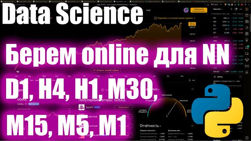 Одновременное скачивание таймфреймов для Нейросети,
