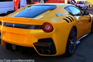 Ferrari F12tdf Sound! - Donuts, Accelerations and Shakedown