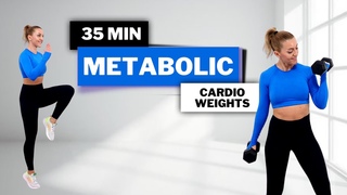 35 MIN METABOLIC WORKOUTCARDIO & STRENGTH for FAT BURN & MUSCLE TONEALL STANDINGNO REPEAT