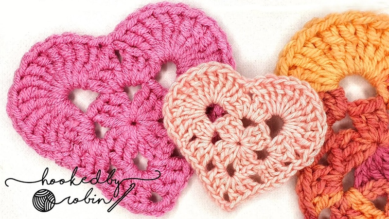 How to Crochet a Granny Heart Shape Great as a