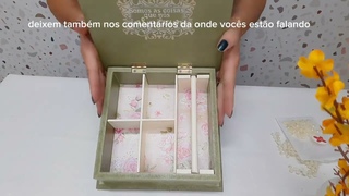 Como fazer uma caixa de joias em MDF / How To Make A Jewelry Box Out Of Mdf