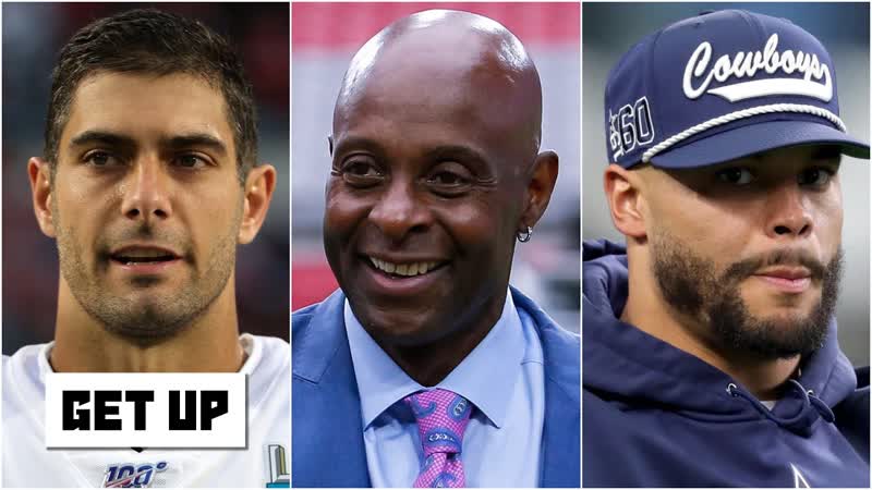Reacting to Jerry Rice saying Jimmy Garoppolo is better than Dak Prescott, Get