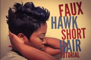 Faux Hawk Short Hair Tutorial