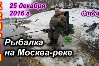 Рыбалка на Москва-реке. Фидер. 25 декабря 2016 г.