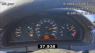 1996 Mercedes-Benz E 300 Diesel W210 136 Hp automatic 0-190 km/acceleration/разгон