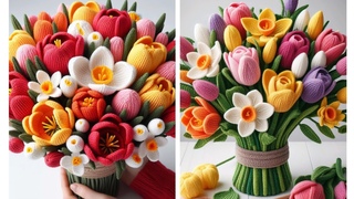 beautiful crochet flowers bunch ideas | crochet color full flowers #crochet #flowers #knitting #