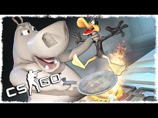 ЗЛОЙ БЕГЕМОТ vs ГЛУПАЯ УТКА В CS:GO!!!