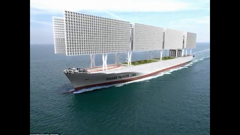 Architects create concept prison ship that can hold 3, 300 tax avoiders in Game